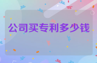 公司买专利多少钱