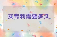 买专利需要多久